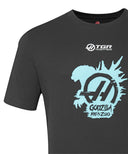 TGR ハース F1 チーム x ゴジラ Godzilla -0.0 プリントTシャツ