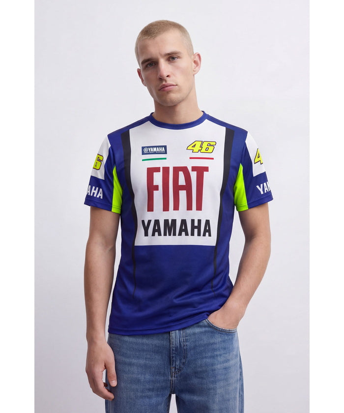 YAMAHA VR46 movistarYAMAHA レプリカTシャツ Mサイズ バレンティーノ・ロッシ YAMAHA ヘリテージ 46 Fiat Yamaha Tシャツ