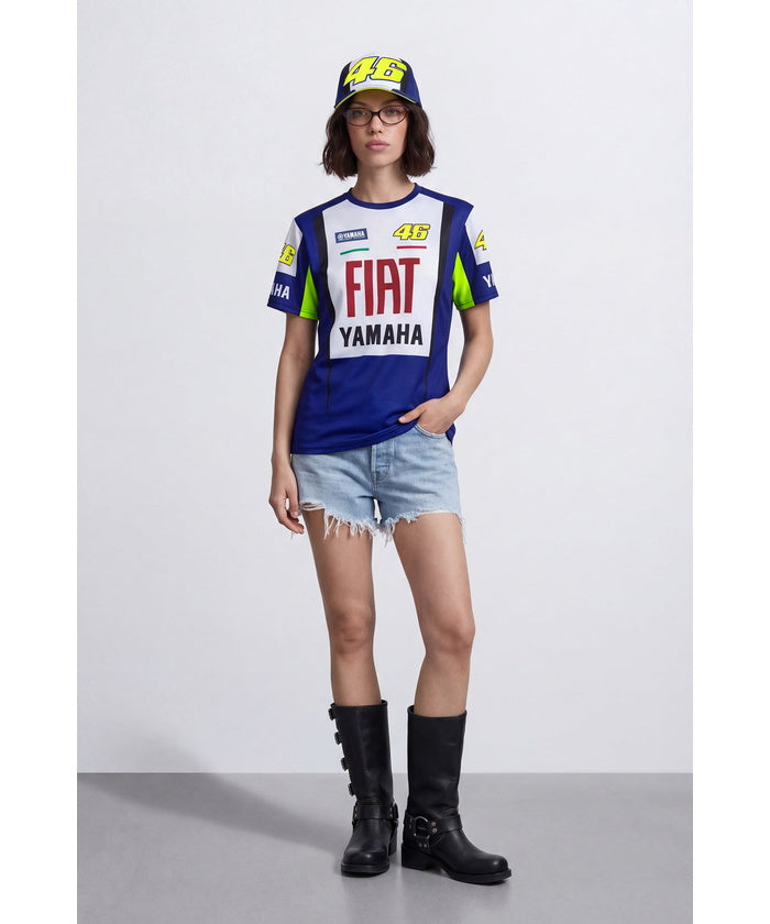 バレンティーノ・ロッシ YAMAHA ヘリテージ 46 Fiat Yamaha Tシャツ