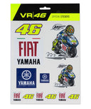 バレンティーノ・ロッシ YAMAHA ヘリテージ  46 Fiat Yamaha ステッカーセット