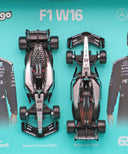 メルセデス AMG ペトロナス F1チーム W16 ジョージ･ラッセル 2025年 シーズン＆イギリスGP 2台セット by ブラゴ 1/43スケール