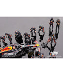 オラクル レッドブル レーシング ホンダ RB19 マックス・フェルスタッペン 2023年 日本GP ピットクルーセット by MINI GT 1/64スケール