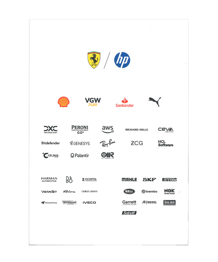 カルロス・サインツ 直筆サイン入り スクーデリア フェラーリ hp