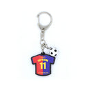 FCバルセロナ ユニ型ラバーキーホルダー