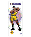 NBA ロサンゼルス·レイカーズ／八村塁 イラストフェイスタオル