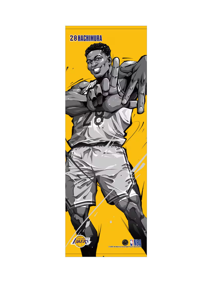 ロサンゼルス・レイカーズ 八村塁 イラストスポーツタオル – EURO