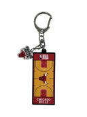 シカゴ・ブルズ コート柄ラバーキーホルダー