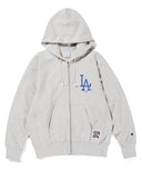 Champion × MLB ドジャース ビンテージ ZIPフーディー