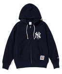 Champion × MLB ヤンキース ビンテージ ZIPフーディー