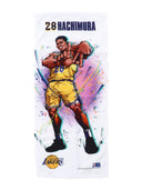 NBA ロサンゼルス·レイカーズ／八村塁 イラストフェイスタオル