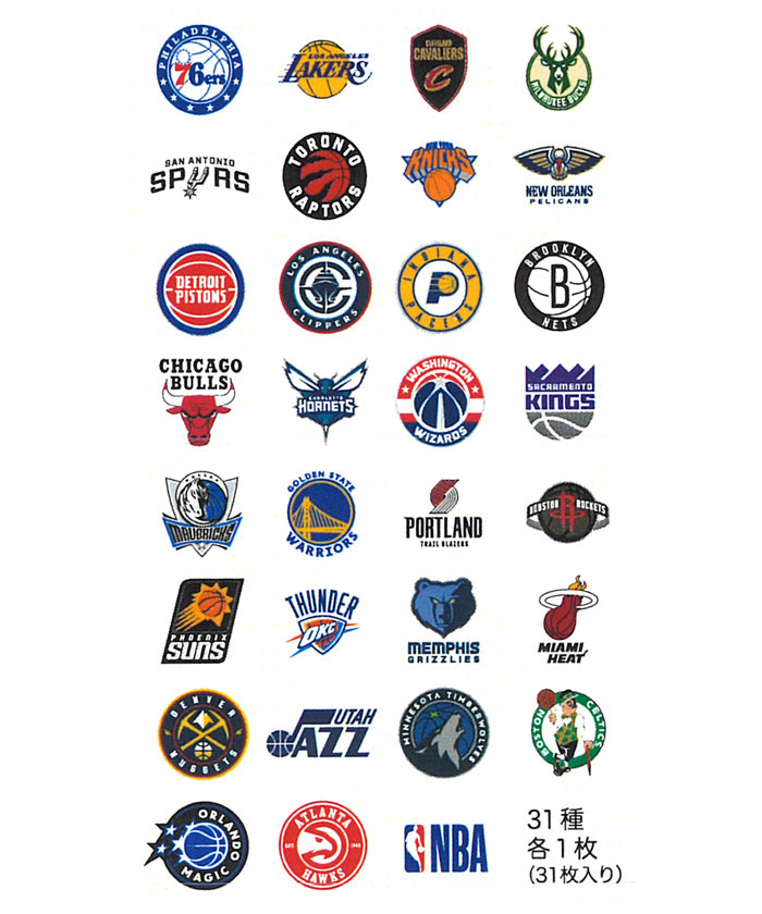 NBA フレークシール 31枚入り – EURO SPORTS ONLINE STORE