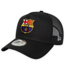 FCバルセロナ パッチ ブラック NEWERA 9FORTY A-フレーム トラッカーキャップ