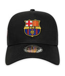 FCバルセロナ パッチ ブラック NEWERA 9FORTY A-フレーム トラッカーキャップ