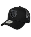 FCバルセロナ トーナル ブラック NewEra 9FORTY A-フレーム トラッカーキャップ