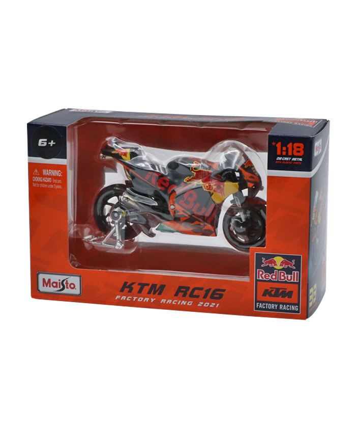 1/18 Maisto 2021 Miguel Oliveira KTM RC16 Red Bull #88 MotoGP Diecast Model  
