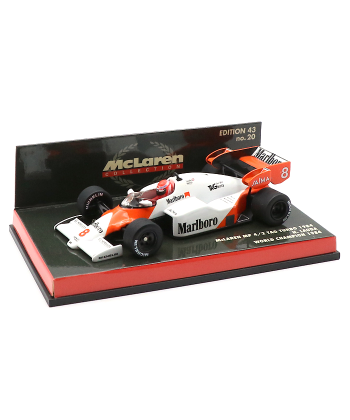 3 / マクラーレン|1/43スケール【海外並行品】ミニチャンプス 1/43スケール マクラーレン MP4/2 ニキ・ラウダ  1984年ワールドチャンピオン マルボロデカールカスタム F1オフィシャルグッズストア EURO SPORTS公式通販