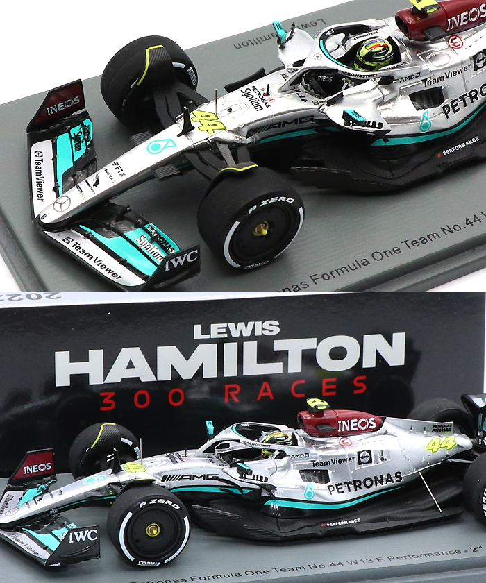 黒タタキSL/朱天黒 1/18 スパークアメルセデス-AMG ペトロナス F1 W13