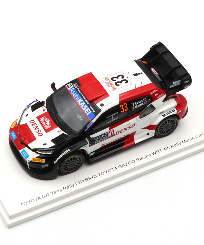 1/43 エバンス クロアチア 2位 spark TOYOTA Yaris WRC #33 Evans 2021