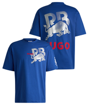 VISA CASH APP RB F1 チーム ライフスタイル コマーシャル グラフィックロゴ Tシャツ 2024 ブル…