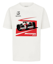 アイルトン・セナ xマクラーレン F1 チーム ブラジルGP MP4/4 グラフィックTシャツ 2024…