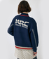 ホンダ HRC MOUSSY ジャガード ニットカーディガン NVY画像サブ