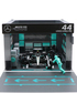 ブラゴ 1/43スケール メルセデス AMG ペトロナス F1 W15 ルイス・ハミルトン ジオラマ ピットストップセット画像サブ