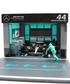 ブラゴ 1/43スケール メルセデス AMG ペトロナス F1 W15 ルイス・ハミルトン ジオラマ ピットストップセット画像サブ