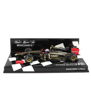 【海外並行品】ミニチャンプス 1/43スケール ロータス ルノー GP R31 ヴィタリー・ペトロフ 2011年オーストリアGP 3位入賞