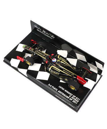 【海外並行品】ミニチャンプス 1/43スケール ロータス ルノー GP R31 ヴィタリー・ペトロフ 2011年オーストリアGP 3位入賞