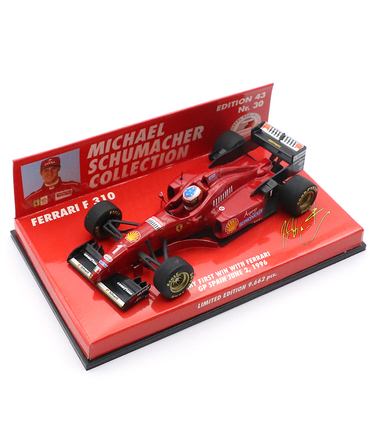 【海外並行品】ミニチャンプス 1/43スケール フェラーリ F310 ミハエル・シューマッハー 1996年 スペインGP No.30