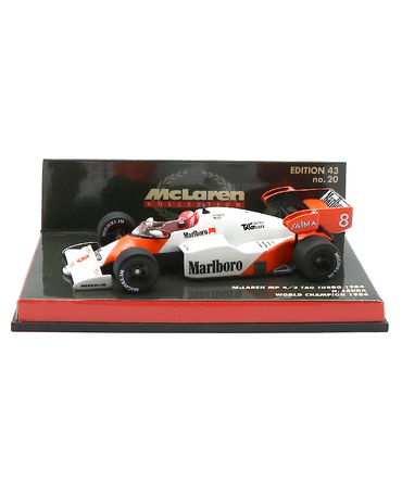 【海外並行品】ミニチャンプス 1/43スケール マクラーレン MP4/2 ニキ・ラウダ 1984年ワールドチャンピオン マルボロデカールカスタム