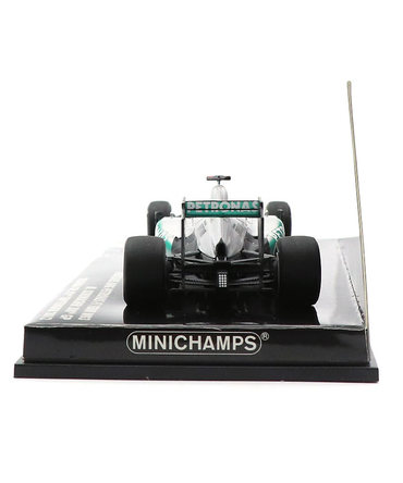 【海外並行品】シューマッハー別注 ミニチャンプス 1/43スケール メルセデス AMG ペトロナス W03 ミハエル・シューマッハー F1参戦300戦記念GP 2012年ベルギーGP