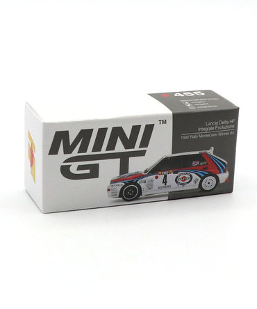 MINIGT 1/64スケール ランチア デルタ HF インテグラーレ エボルツィオーネ 1992年 モンテカルロラリー 優勝