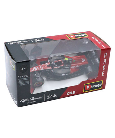 ブラゴ 1/43スケール アルファロメオ F1チーム C43 周 冠宇(ジョウ・グアンユー) 2023年/23f1m