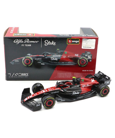 ブラゴ 1/43スケール アルファロメオ F1チーム C43 周 冠宇(ジョウ・グアンユー) 2023年/23f1m