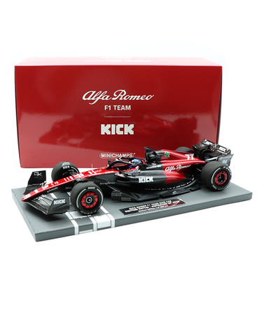 ミニチャンプス 1/18スケール アルファロメオ F1チーム KICK C43 バルテリ・ボッタス 2023年 オーストラリアGP/23f1m/msl