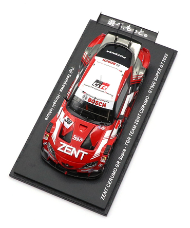 スパーク 1/43スケール ゼント セルモ GR スープラ NO.38 TGR TEAM ZENT CERUMO 立川祐路/ 石浦宏明 GT 500 スーパーGT 2022年