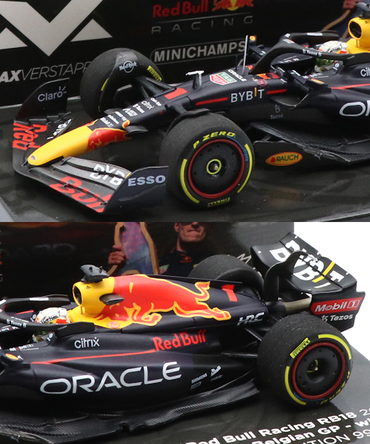 フェルスタッペン別注 ミニチャンプス 1/43スケール オラクル レッドブル レーシング RB18 マックス・フェルスタッペン 2022年 ベルギーGP 優勝 /ARB/msa