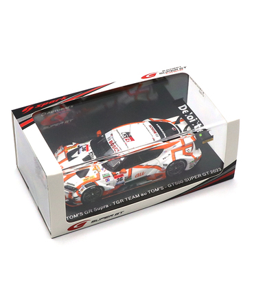 スパーク 1/43スケール au トムス GR スープラ TGR TEAM au TOMS NO.36 坪井翔 / 宮田莉朋 GT500 スーパーGT 2023年