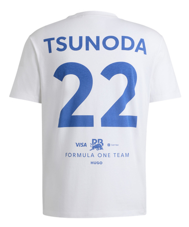 VISA CASH APP RB F1 チーム #22 角田裕毅 Tシャツ 2024 ホワイト