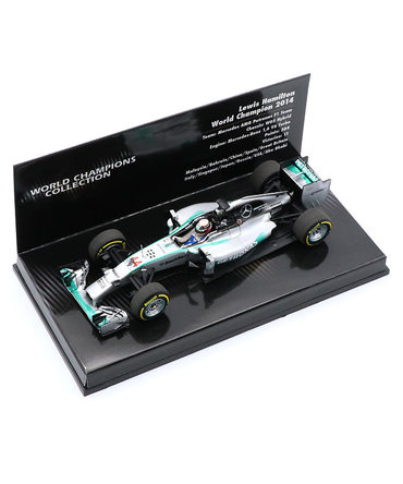 ミニチャンプス 1/43スケール メルセデス AMG ペトロナス F1 チーム W05 ハイブリッド ルイス・ハミルトン 2014年 ワールドチャンピオン