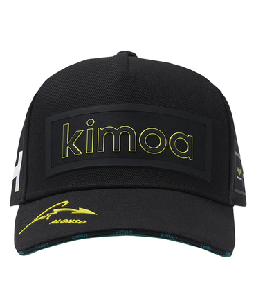 アストンマーチン アラムコ コグ二ザント F1 チーム フェルナンド・アロンソ KIMOA ライフスタイル パッチキャップ ブラック