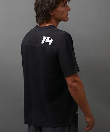 アストンマーチン アラムコ コグ二ザント F1 チーム フェルナンド・アロンソ KIMOA ライフスタイル アクティブ  Tシャツ ブラック