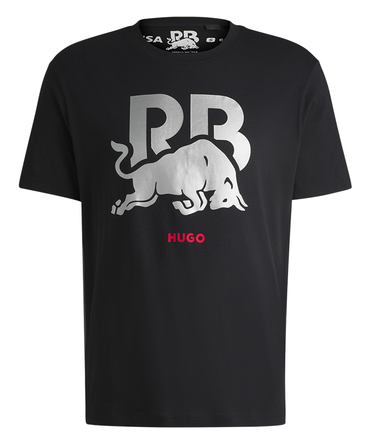 VISA CASH APP RB F1 チーム ライフスタイル コマーシャル ロゴ Tシャツ 2024 ブラック