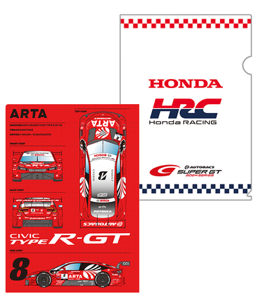 HRC Honda RACING x スーパーGT参戦チームコラボ クリアファイル 5枚セット