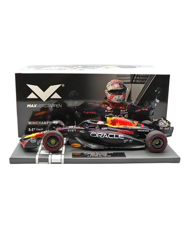 フェルスタッペン別注 ミニチャンプス 1/18スケール オラクル レッドブル レーシング ホンダ RB19 マックス・フェルスタッペン 2023年 ベルギーGP 優勝 /ARB/23f1m