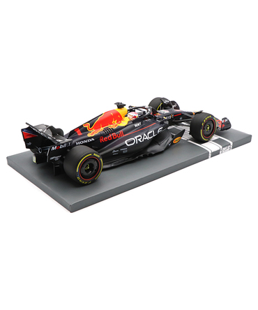 フェルスタッペン別注 ミニチャンプス 1/18スケール オラクル レッドブル レーシング ホンダ RB19 マックス・フェルスタッペン 2023年 カタールGP 優勝 ワールドチャンピオン フィギュア＆ピットボード付き/ARB/23f1m