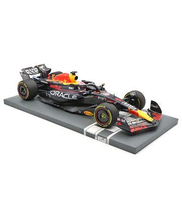 フェルスタッペン別注 ミニチャンプス 1/18スケール オラクル レッドブル レーシング ホンダ RB19 マックス・フェルスタッペン 2023年 カタールGP 優勝 ワールドチャンピオン フィギュア＆ピットボード付き/ARB/23f1m