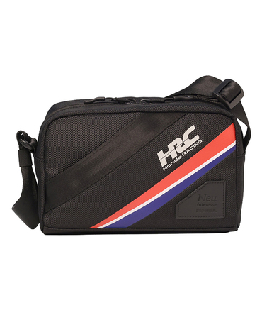 HRC Honda RACING x ノイインテレッセ トリコロール ミニショルダーバッグ ブラック