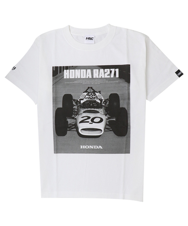 【30%オフセール】ホンダ F1参戦 60周年記念 HONDA RA271 Tシャツ #1 ホワイト